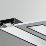 Встраиваемый светодиодный светильник LINER V100 с декоративной рамкой
