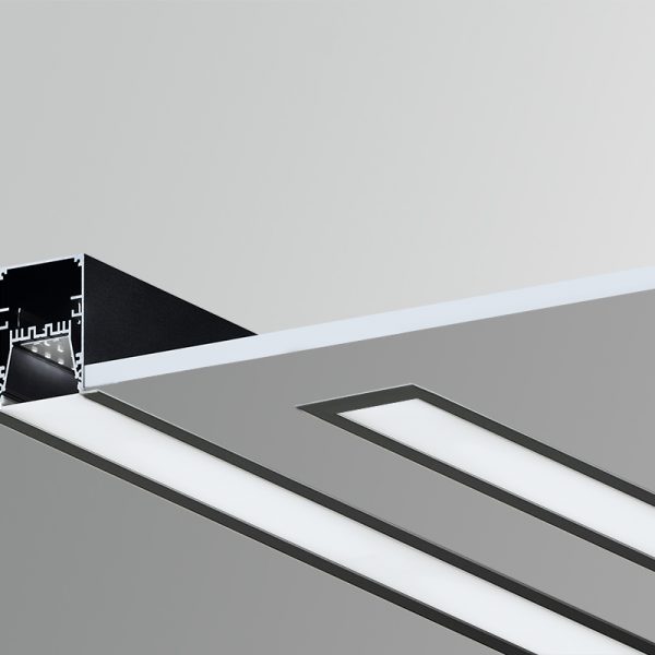 Встраиваемый светодиодный светильник LINER V60 с декоративной рамкой